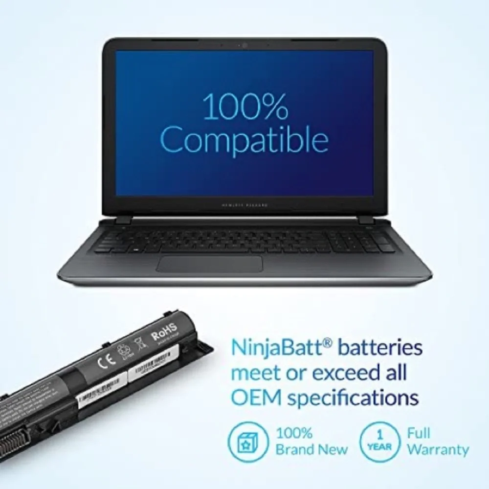 NinjaBatt Battery for HP 800049-001 K104 800010-421 KI04 KIO4 HSTNN-LB6R